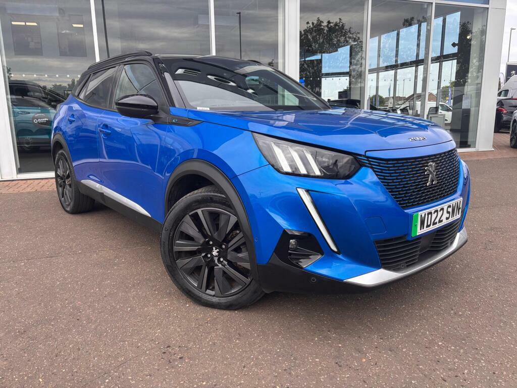 Peugeot e-2008 50Kwh Gt Premium 7Kw Charger Blue