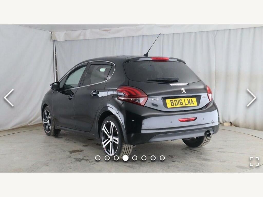 Peugeot 208 1.6 Bluehdi Gt Line Euro 6 Black #4