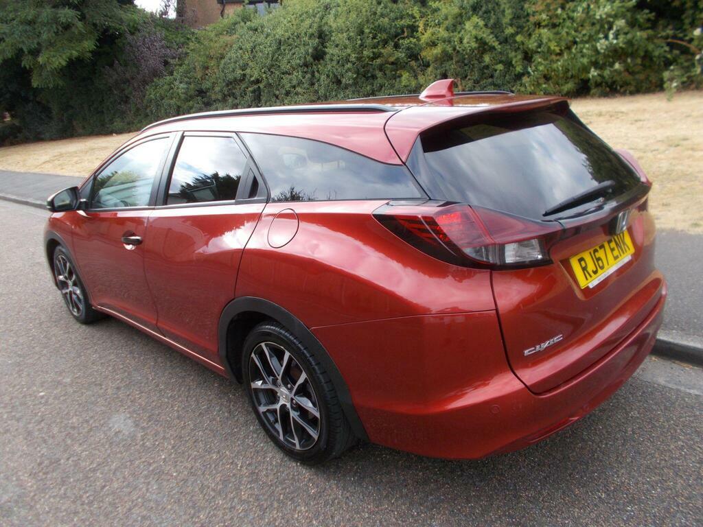 Honda Civic 1.6 I-dtec Sport Tourer Euro 6 S S Red #4