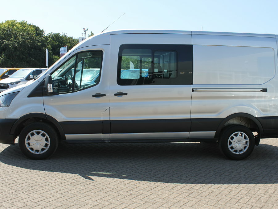 Ford Transit Custom 2.0 Ecoblue 130Ps H2 Trend Double Cab Van Dap DP73YUC Silver #3