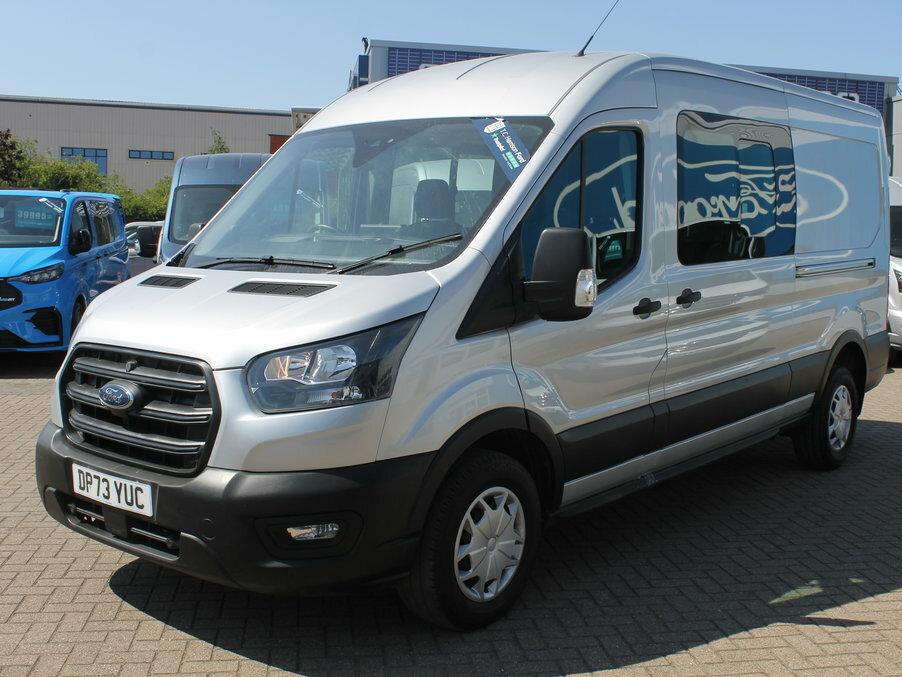 Ford Transit Custom 2.0 Ecoblue 130Ps H2 Trend Double Cab Van Dap DP73YUC Silver #5