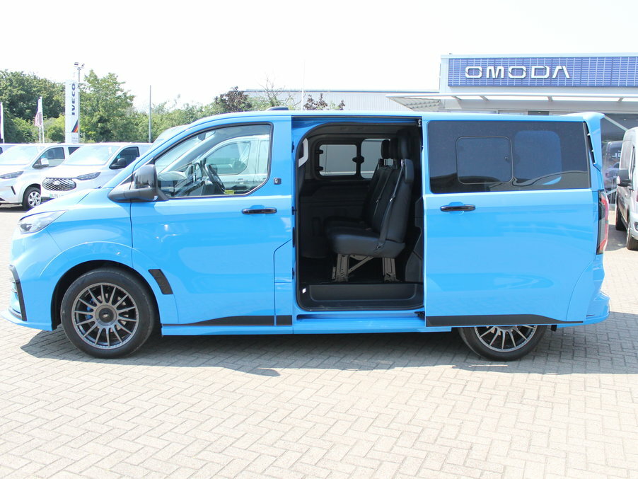 Ford Transit Custom 210Kw 65Kwh H1 Double Cab Van Ms-rt GN25LXB Blue #4
