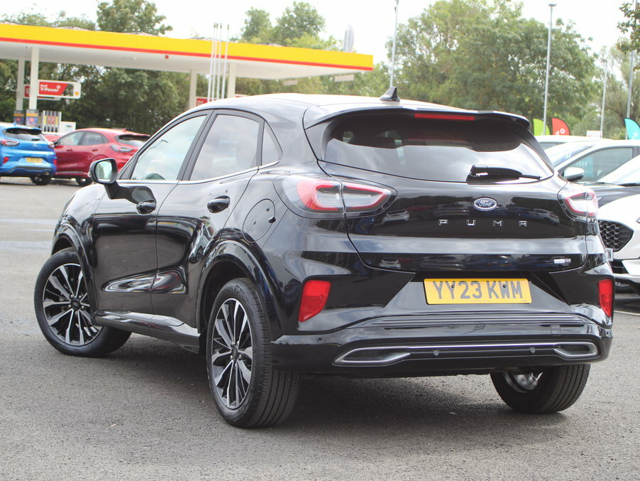 Ford Puma 1.0 Ecoboost Hybr Mhev 155 St-line Vignale Dct YY23KWM Black #5