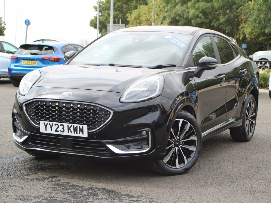 Ford Puma 1.0 Ecoboost Hybr Mhev 155 St-line Vignale Dct YY23KWM Black #2