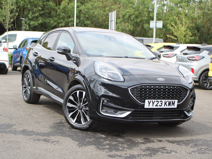 Ford Puma 1.0 Ecoboost Hybr Mhev 155 St-line Vignale Dct YY23KWM Black