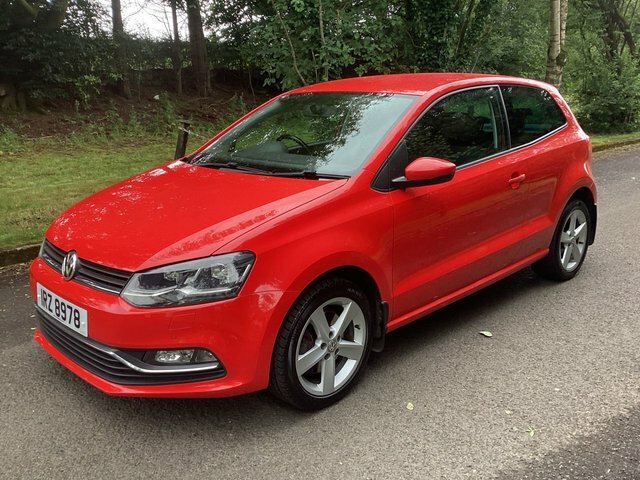 Volkswagen Polo 1.2 Tsi Bluemotion Tech Sel Hatchback M Red #5
