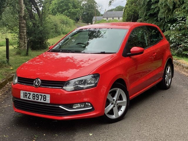 Volkswagen Polo 1.2 Tsi Bluemotion Tech Sel Hatchback M Red