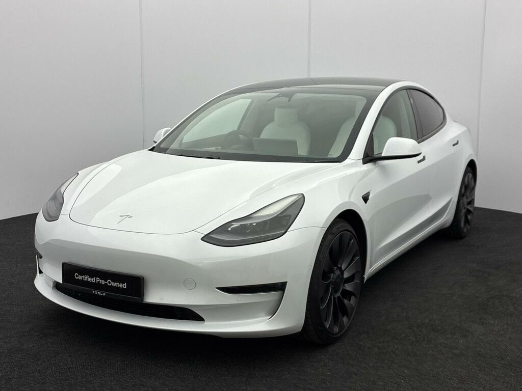 Tesla Model 3 Dual Motor Performance 4Wde Performanc White #3