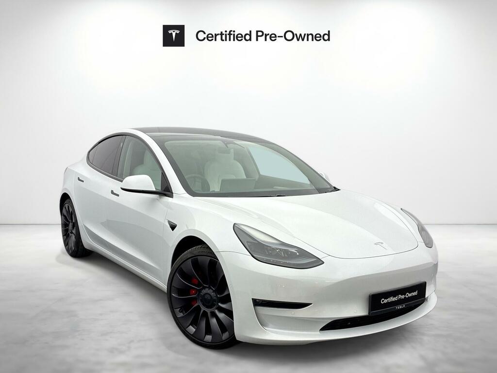 Tesla Model 3 Dual Motor Performance 4Wde Performanc White