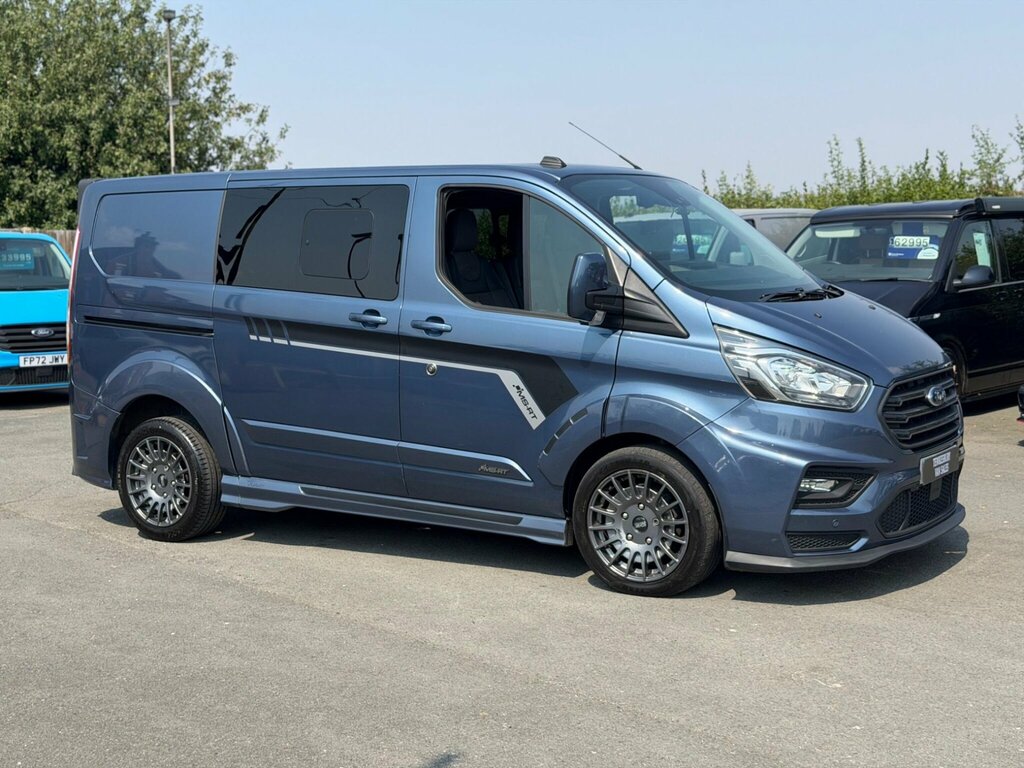Ford Transit Custom 2.0 320 Ecoblue Ms-rt Crew Van Double Cab Dies G5WDJ Blue #4