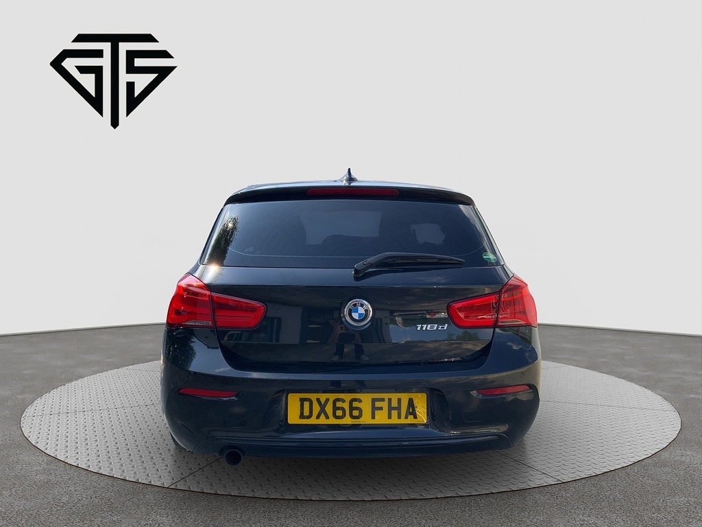 BMW 1 Series 118D Sports DX66FHA Black #4