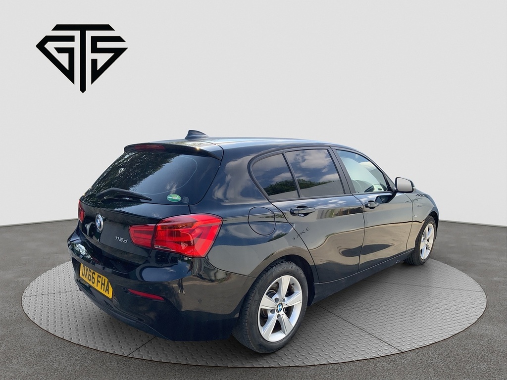 BMW 1 Series 118D Sports DX66FHA Black #3