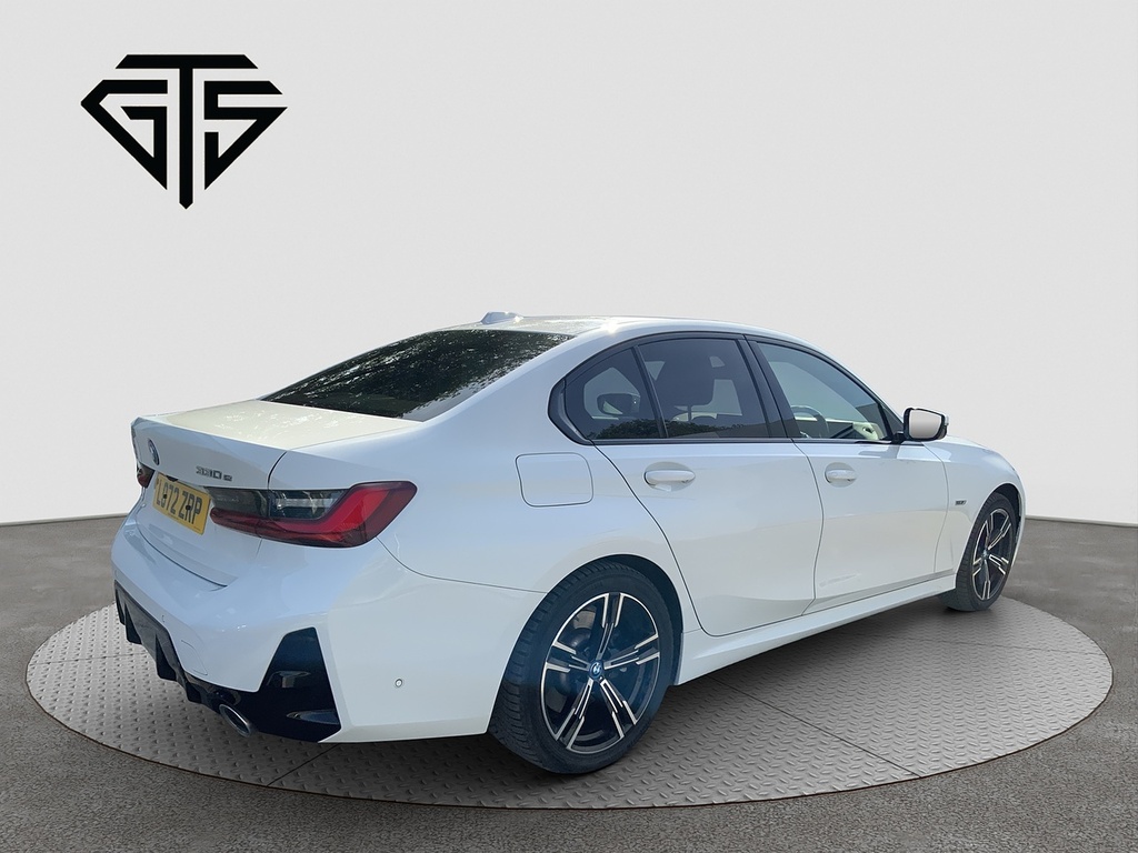 BMW 3 Series 330E M Sport White #3