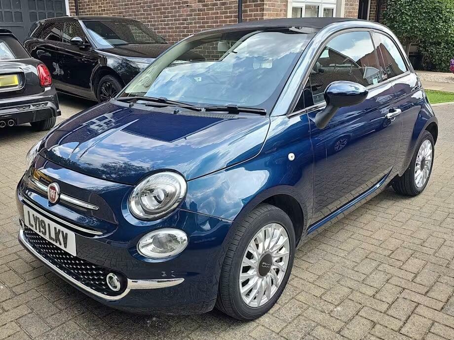 Fiat 500C 1.2 1.2 Lounge Dualogic Euro 6 Ss Blue
