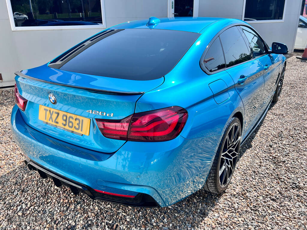 BMW 4 Series 420D 190 M Sport Professional Media Blue #4