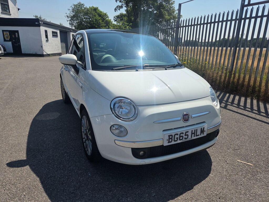 Fiat 500 1.2 Lounge Dualogic Euro 6 Ss White