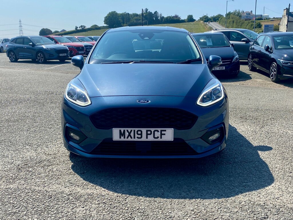 Ford Fiesta 1.0T Ecoboost Gpf St-line X Hatchback M MX19PCF Blue #2