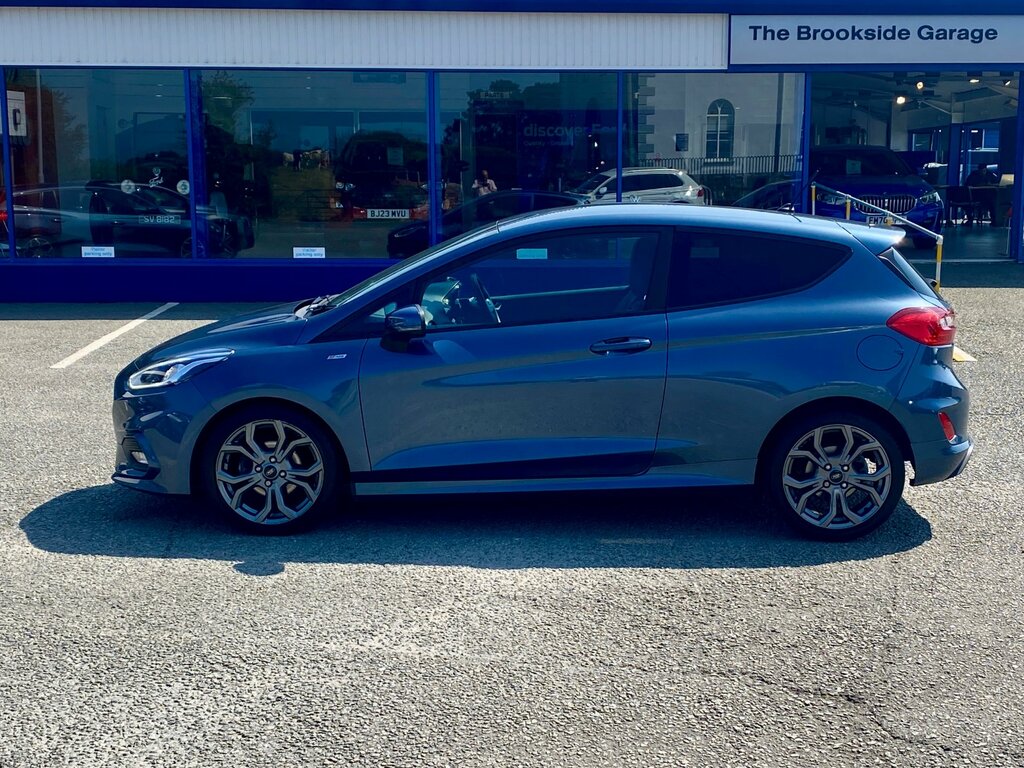 Ford Fiesta 1.0T Ecoboost Gpf St-line X Hatchback M MX19PCF Blue #4