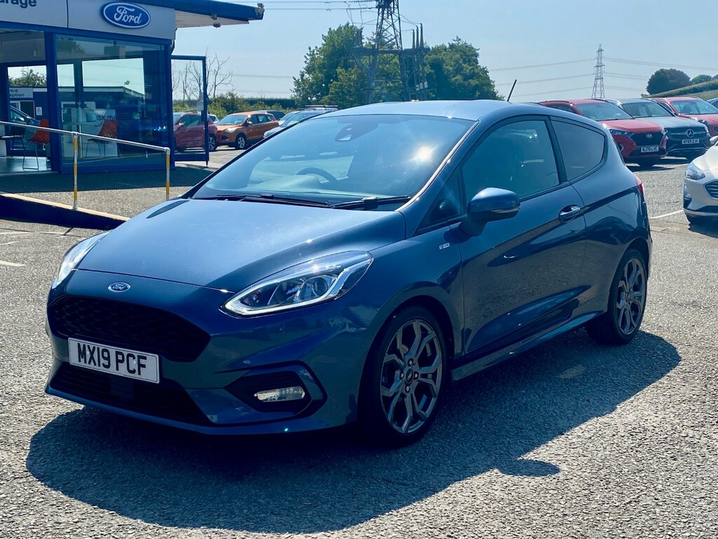 Ford Fiesta 1.0T Ecoboost Gpf St-line X Hatchback M MX19PCF Blue #3