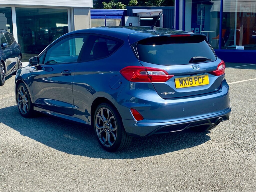 Ford Fiesta 1.0T Ecoboost Gpf St-line X Hatchback M MX19PCF Blue #5