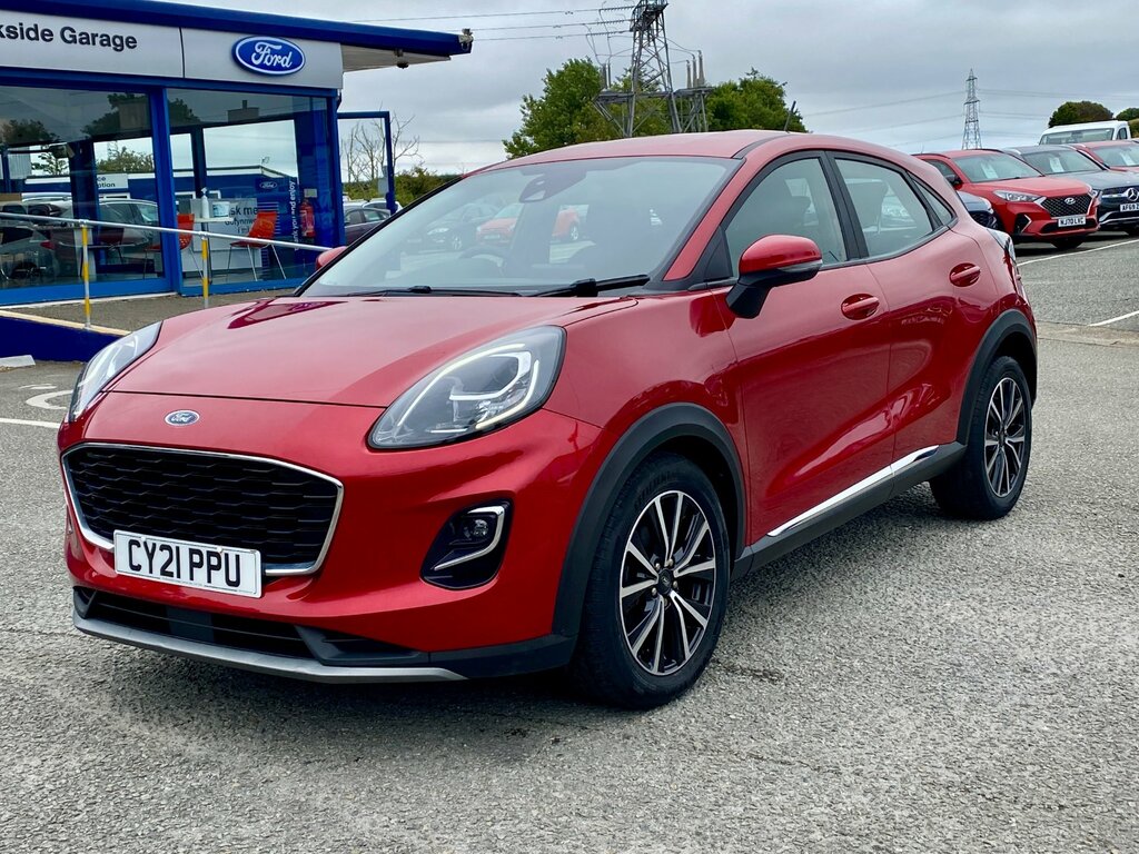 Ford Puma 1.0T Ecoboost Mhev Titanium Suv Red #3