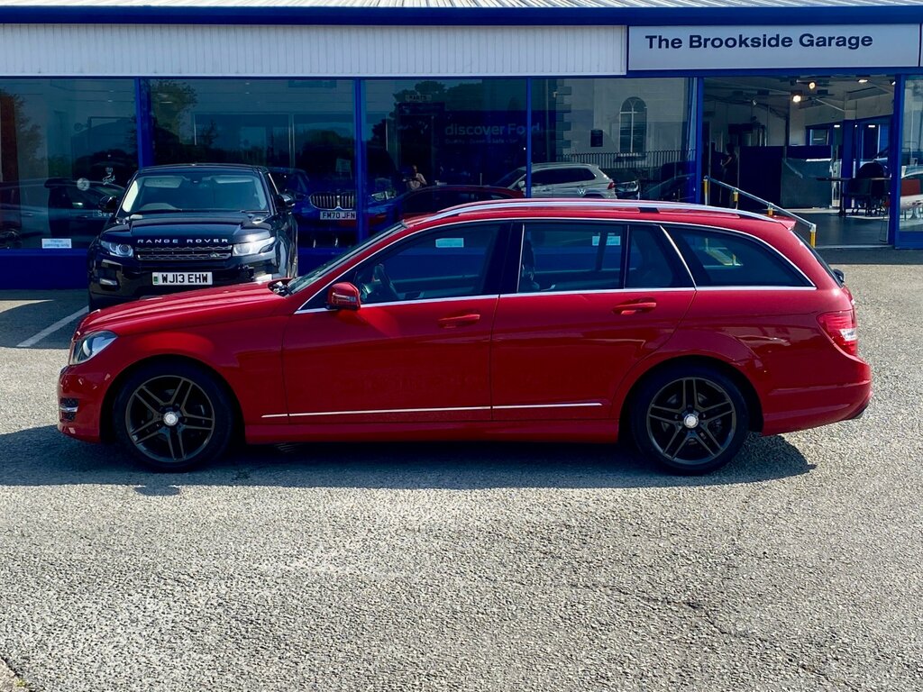 Mercedes-Benz C Class 2.1 C220 Cdi Blueefficiency Amg Sport Estate D Red #4
