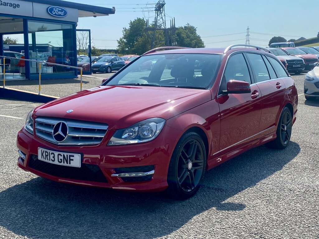 Mercedes-Benz C Class 2.1 C220 Cdi Blueefficiency Amg Sport Estate D Red #3