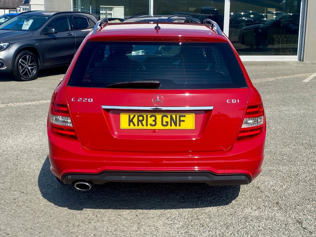 Mercedes-Benz C Class 2.1 C220 Cdi Blueefficiency Amg Sport Estate D Red #6
