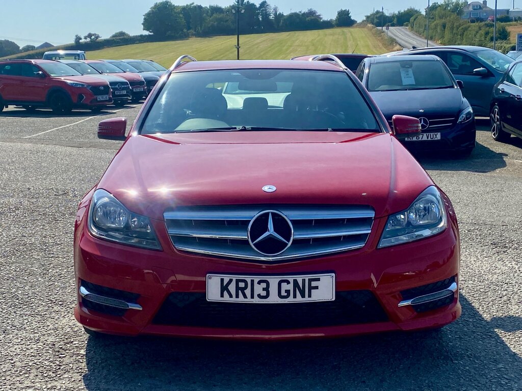 Mercedes-Benz C Class 2.1 C220 Cdi Blueefficiency Amg Sport Estate D Red #2