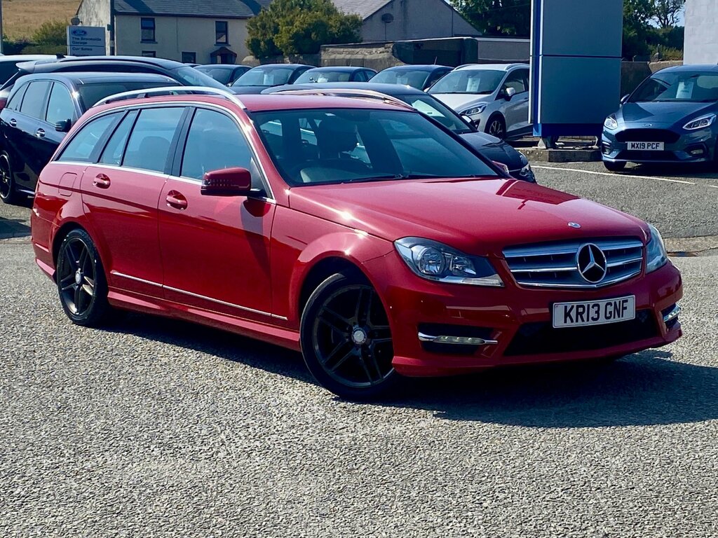 Mercedes-Benz C Class 2.1 C220 Cdi Blueefficiency Amg Sport Estate D Red