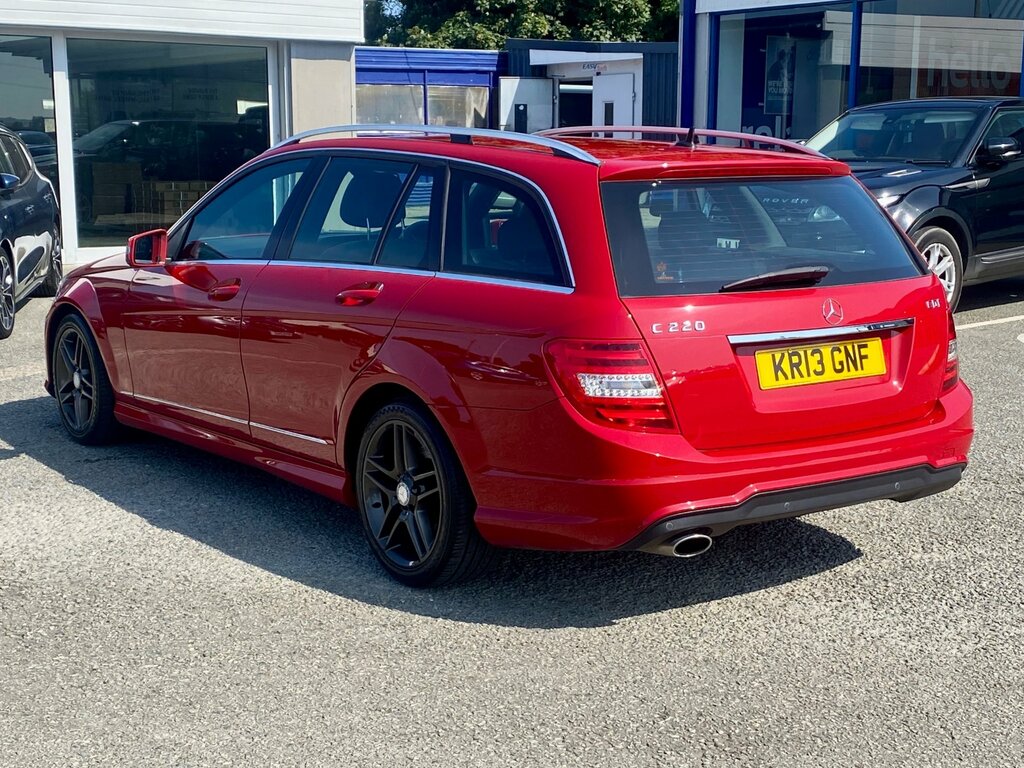 Mercedes-Benz C Class 2.1 C220 Cdi Blueefficiency Amg Sport Estate D Red #5