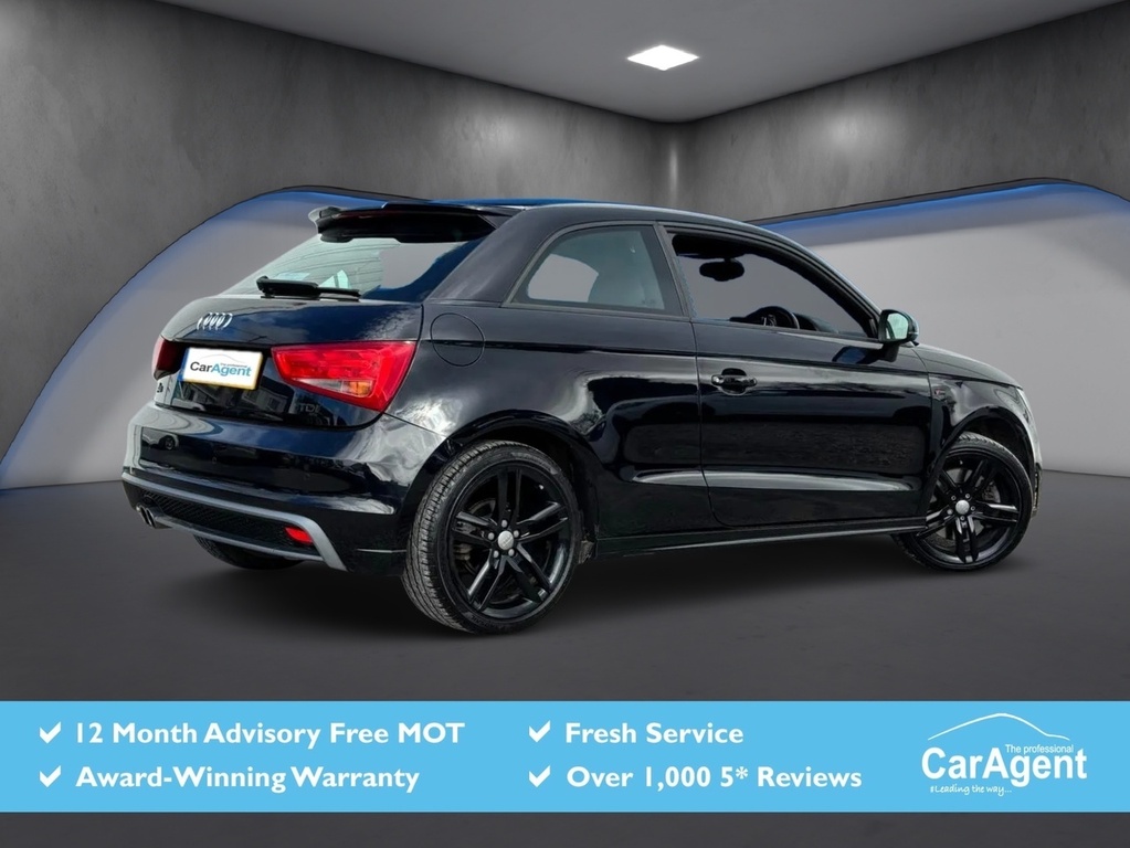 Audi A1 1.6 Tdi S Line Hatchback Euro 6 Black #2