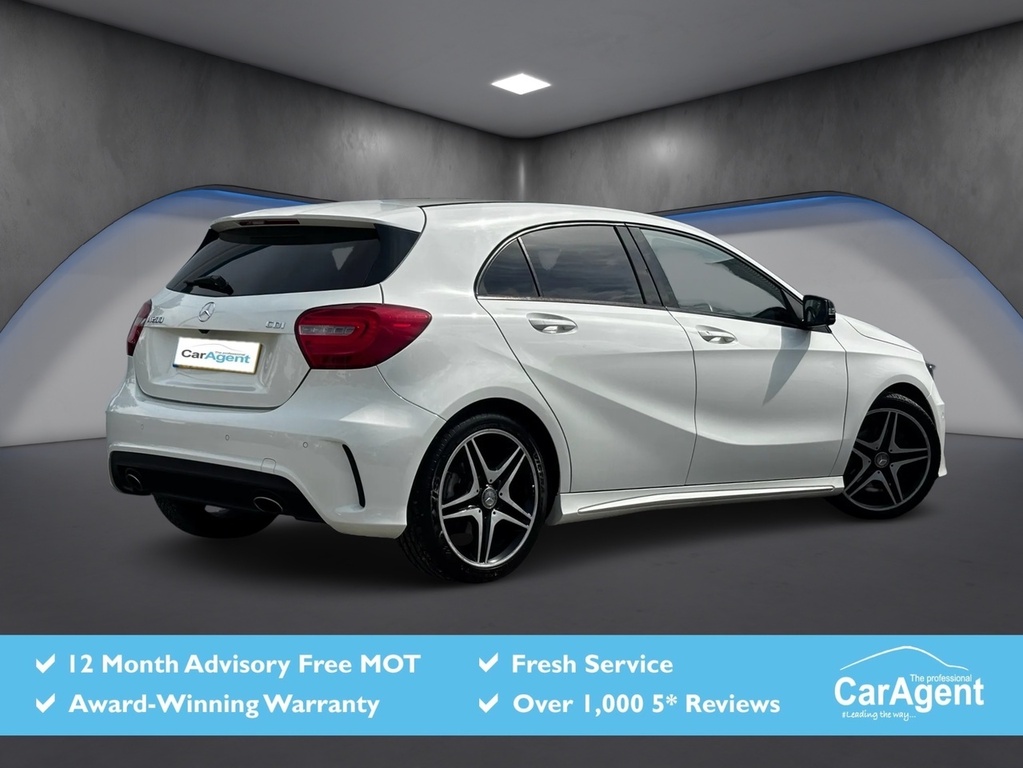 Mercedes-Benz A Class 2.1 A200 Cdi Amg Night Edition Hatchback Diese EA65CHF White #2