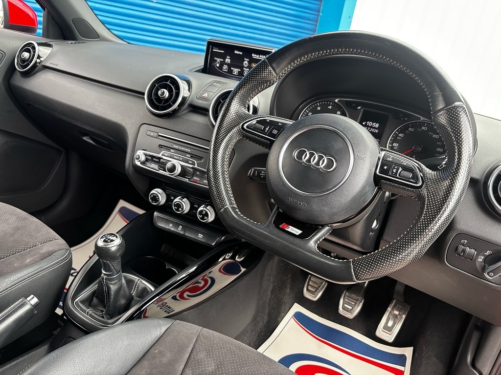 Audi A1 1.4 Tfsi Cod Black Edition Hatchback Ma AJ16WCO Red #3