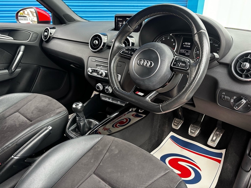 Audi A1 1.4 Tfsi Cod Black Edition Hatchback Ma AJ16WCO Red #2