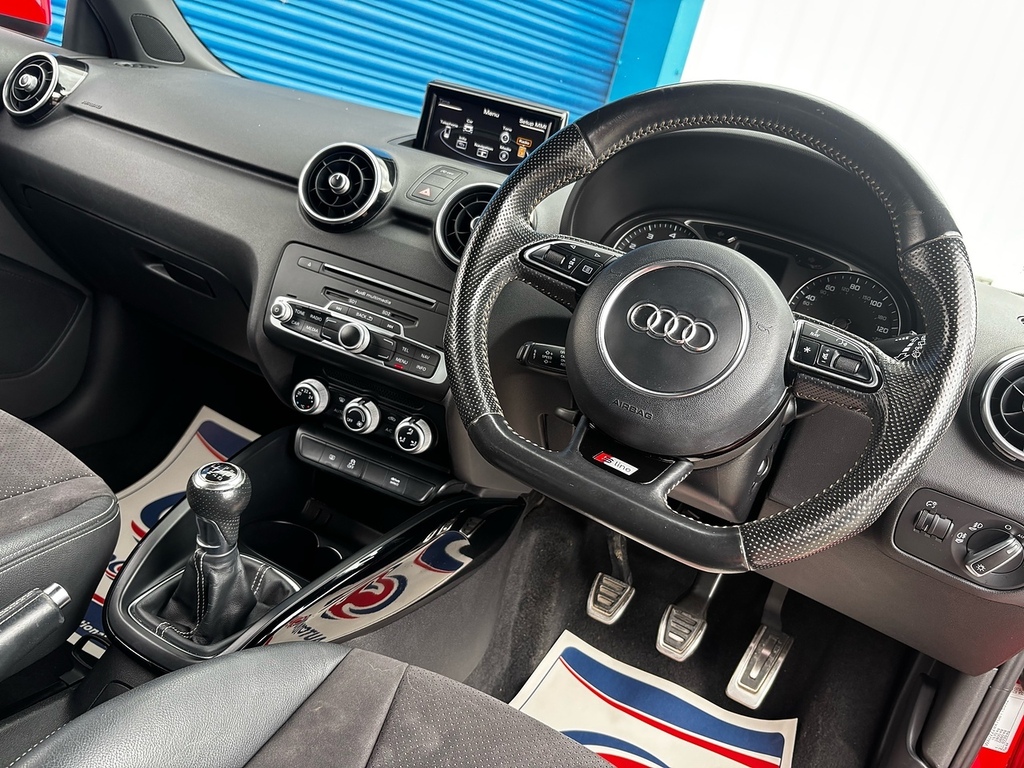 Audi A1 1.4 Tfsi Cod Black Edition Hatchback Ma AJ16WCO Red #4