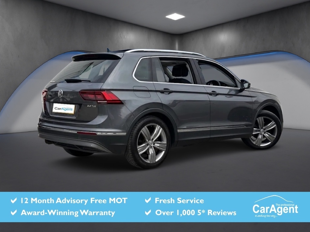 Volkswagen Tiguan 2.0 Tdi Sel Suv Dsg Euro 6 Ss 150 P BN67OKS Grey #2