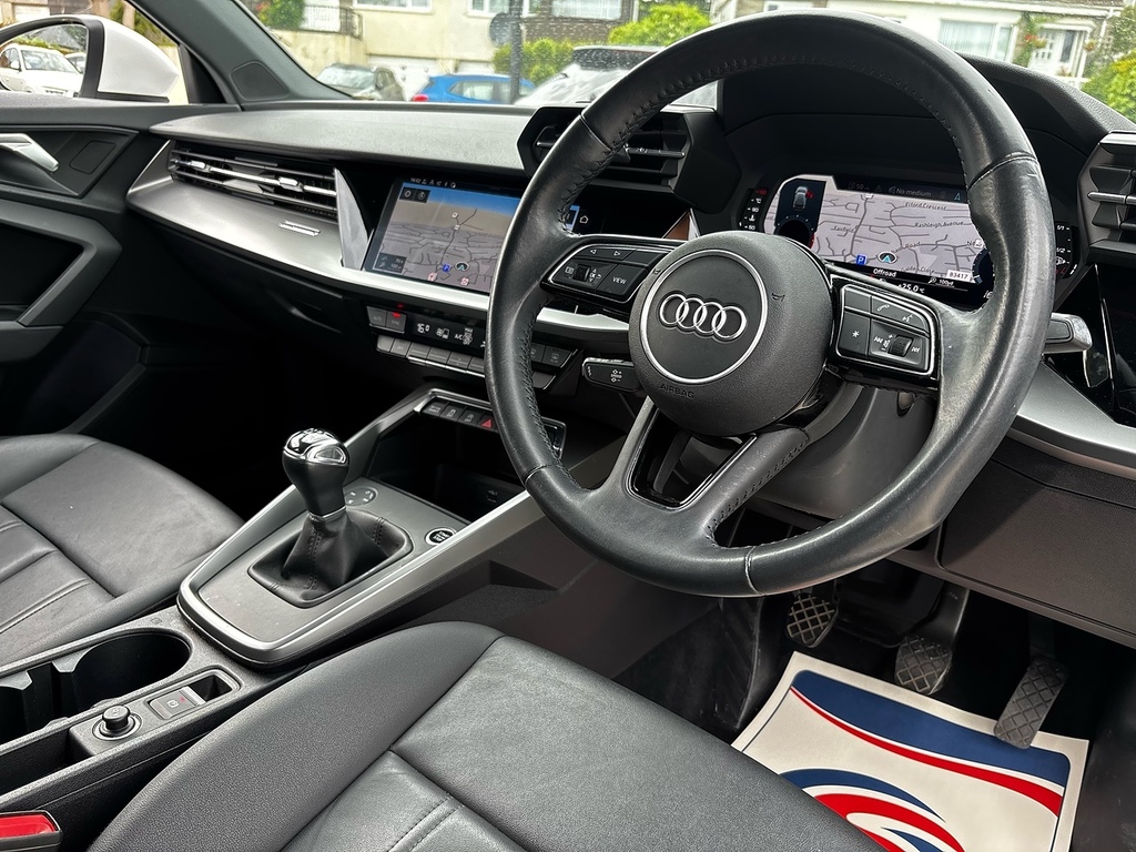 Audi A3 1.5 Tfsi 35 Sport Sportback Euro BT20OPL White #3