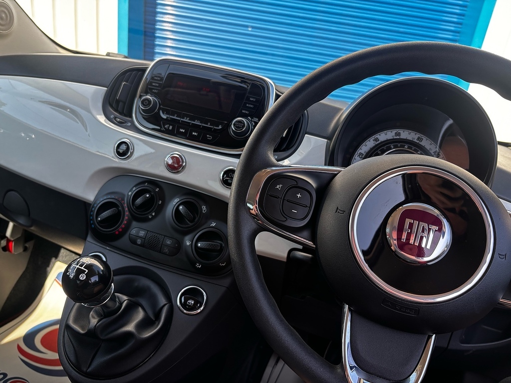 Fiat 500 1.2 Pop Hatchback Euro 6 Ss White #5