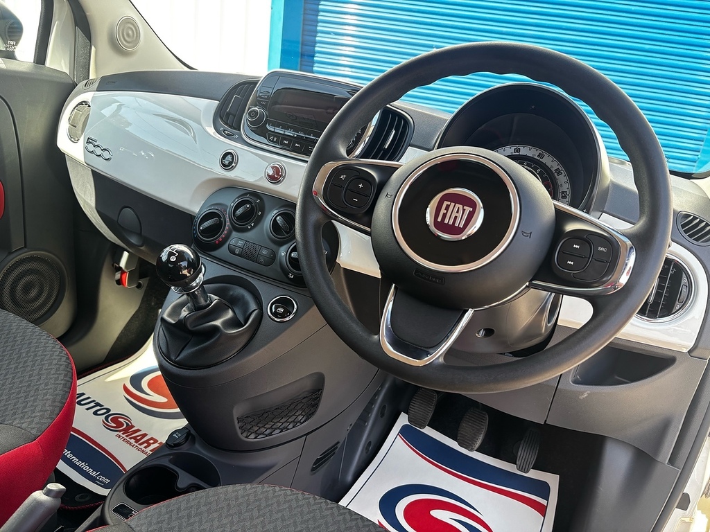 Fiat 500 1.2 Pop Hatchback Euro 6 Ss White #2