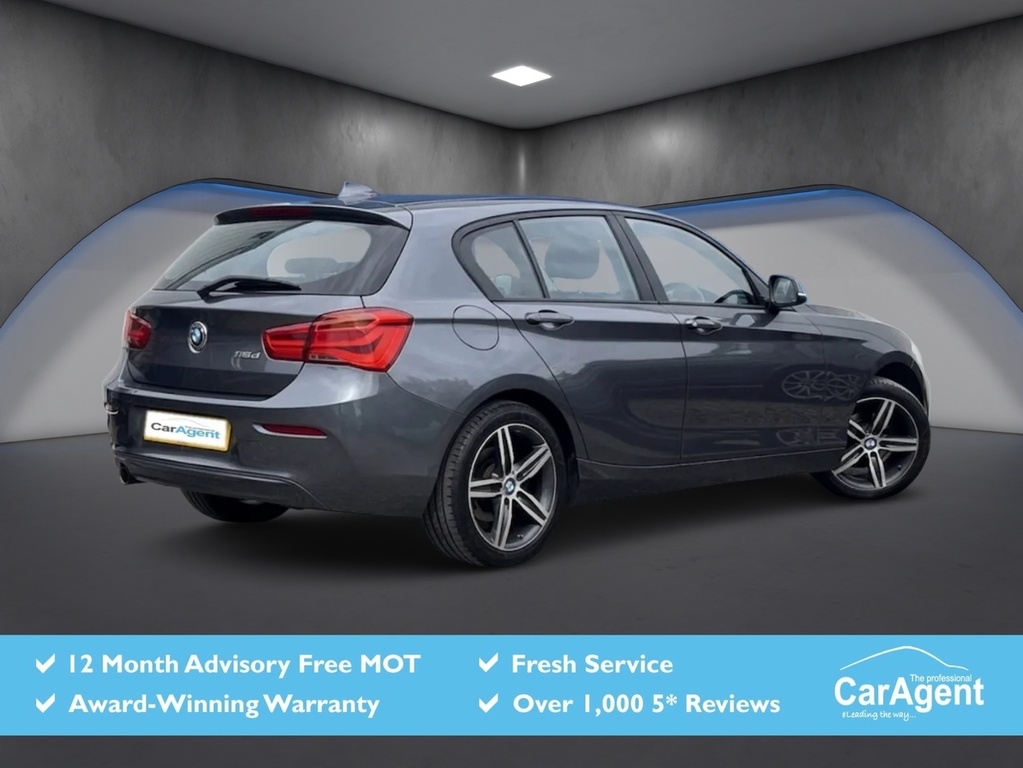 BMW 1 Series 2.0 118D Sport Hatchback Euro 6 Grey #2