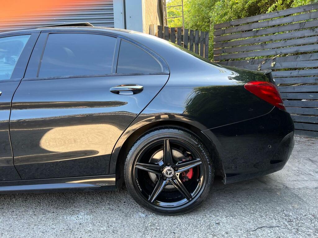 Mercedes-Benz C Class C 220 Amg Line Premium D Black #12