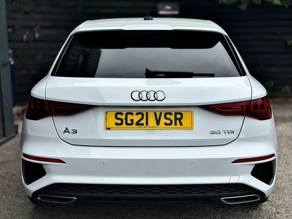 Audi A3 2.0 Tdi 30 S Line Sportback Euro 6 Ss White #3
