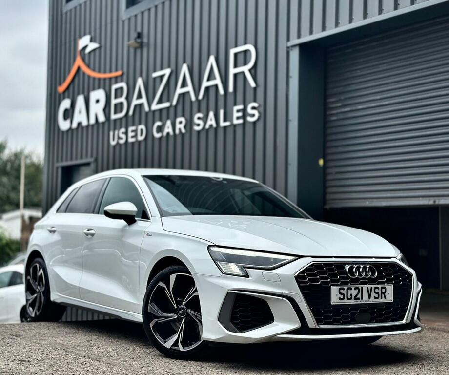 Audi A3 2.0 Tdi 30 S Line Sportback Euro 6 Ss White