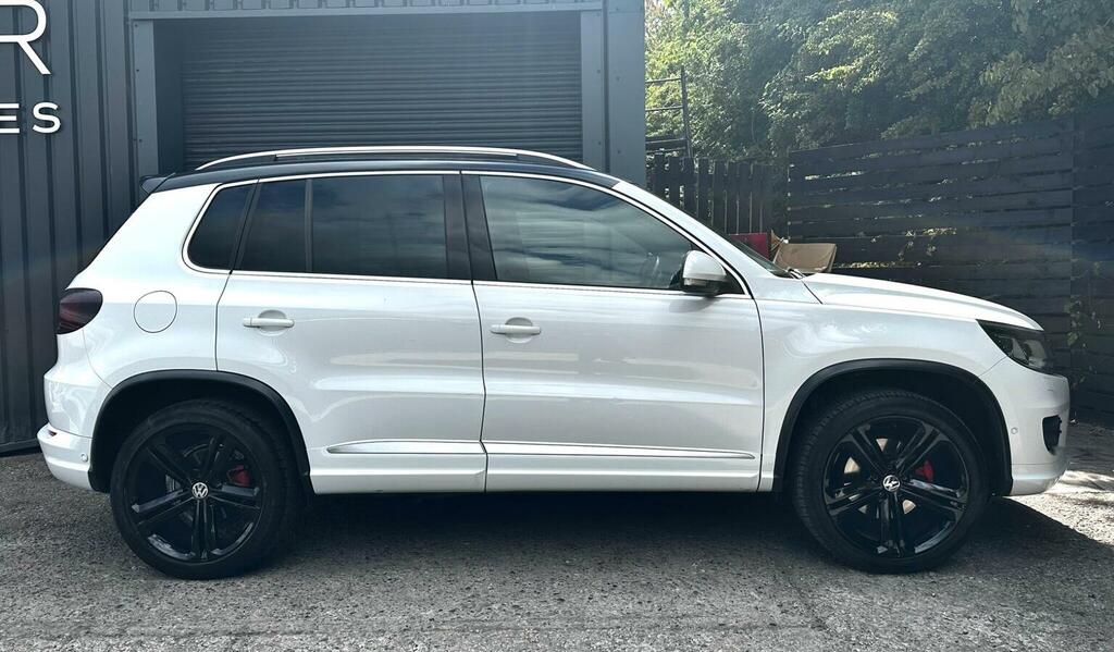 Volkswagen Tiguan 2.0 Tdi Bluemotion Tech R-line Dsg 4Wd Euro 5 Ss White #4
