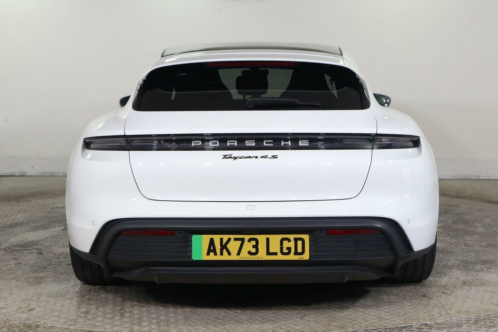 Porsche Taycan Estate White #6