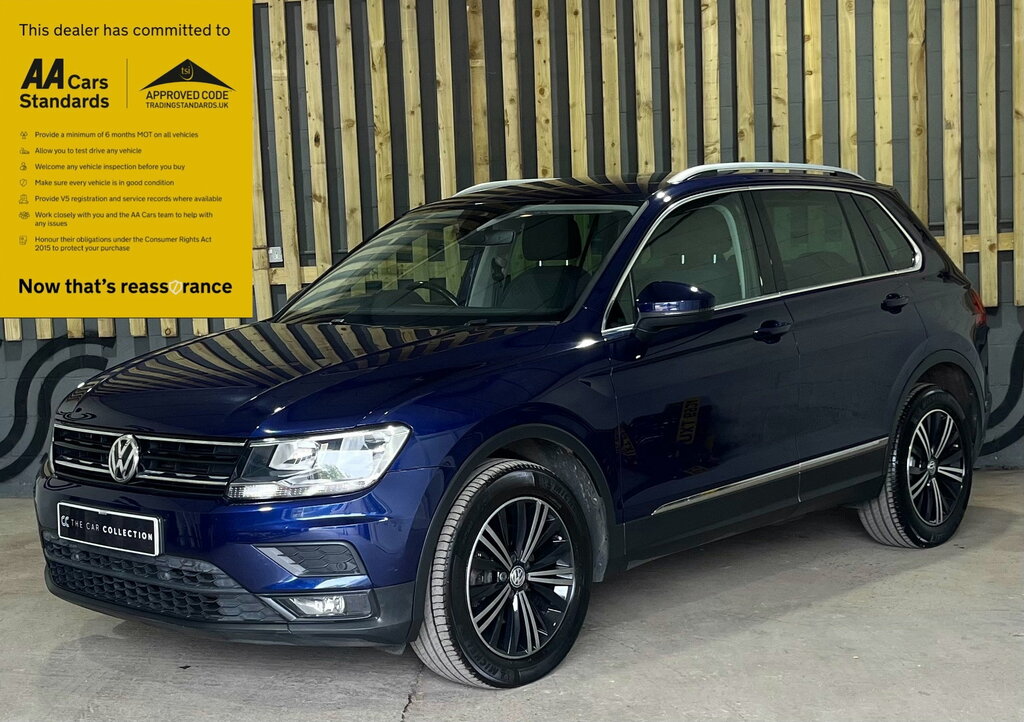 Volkswagen Tiguan 2.0 Tdi Se Navigation Suv Dsg 4Motion E PK67WHG Blue #3