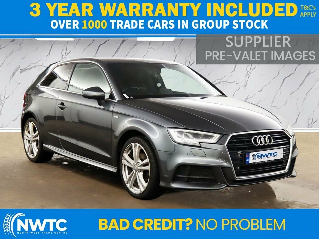 Audi A3 2L S Line RJ66EKZ Grey