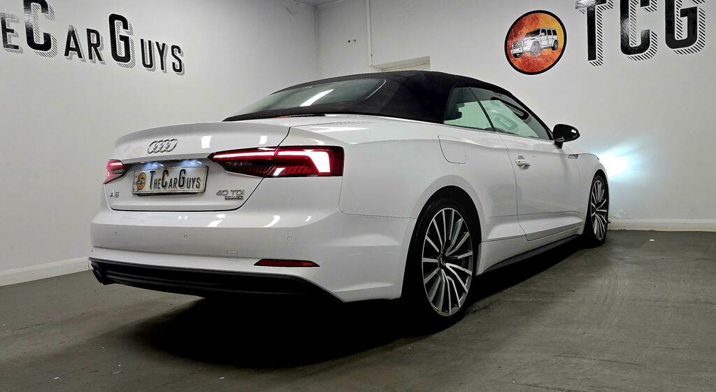 Audi A5 2.0 Tdi 40 S Line Convertible White #5