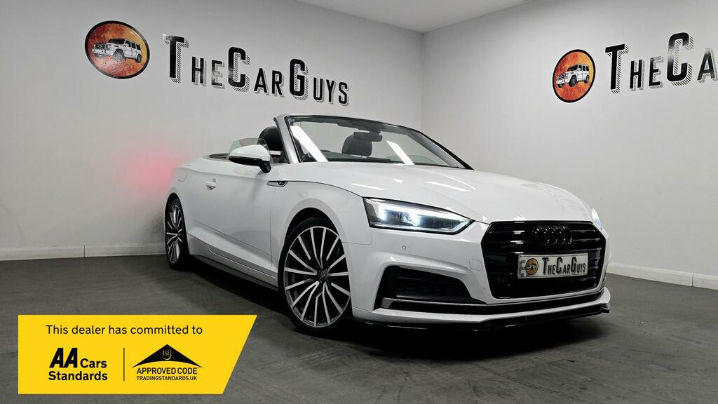 Audi A5 2.0 Tdi 40 S Line Convertible White
